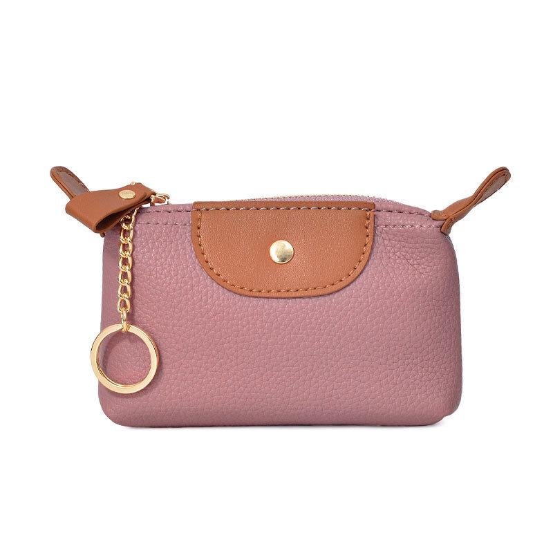 Женский кошелек для монет из мягкой кожи, мини-сумка для хранения монет, большая вместимость