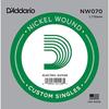 D'Addario Daddario Струна для электрогитары Розовый Никель .070 NW070 Набор из 10 [Оригинальный, для внутреннего рынка]