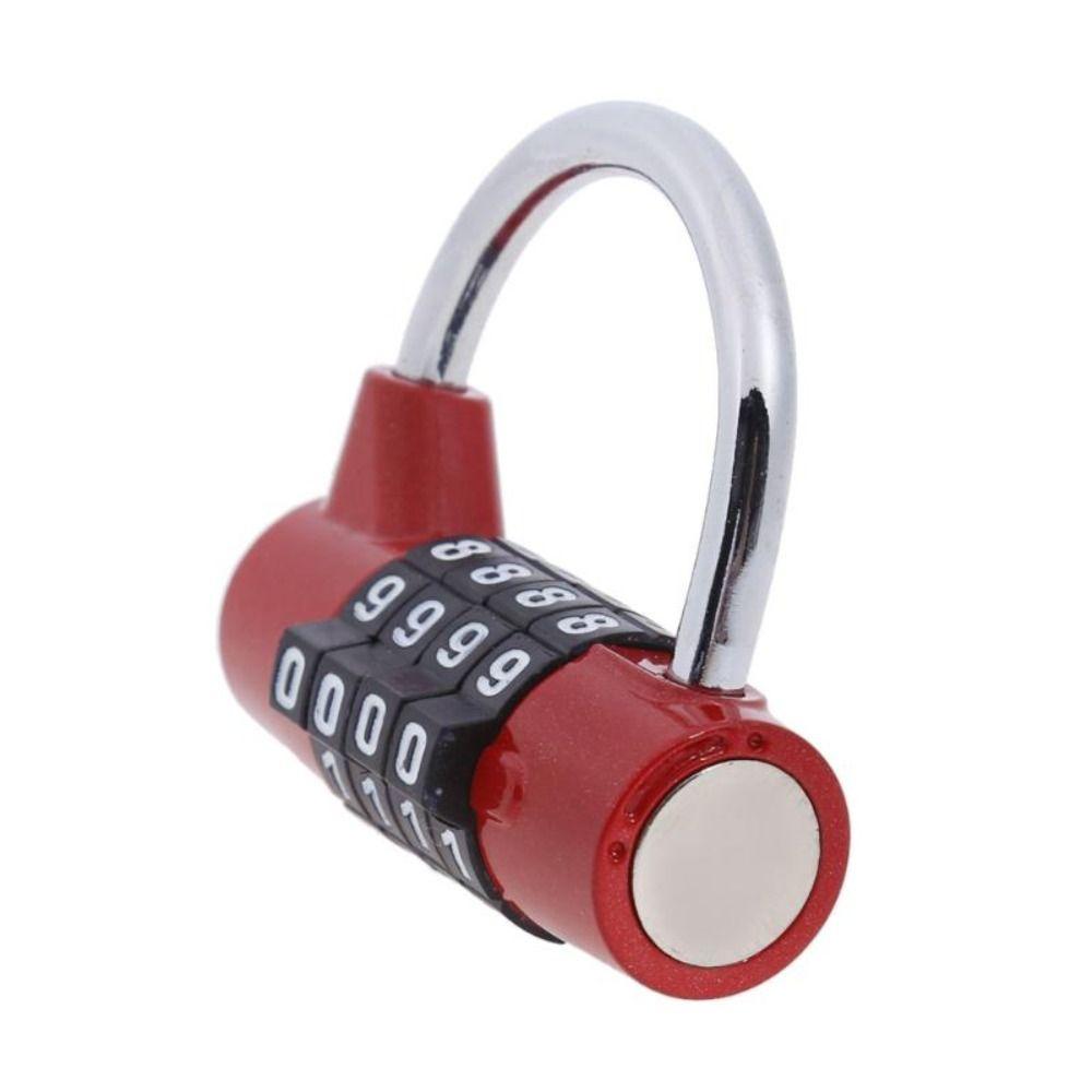 Zinc Zinc Zinc Alloy Security Padlock 4 Dial Digit Password Lock Heavy Duty Combination Lock Drawer