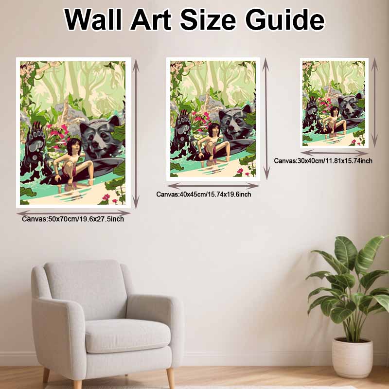 Disney Diamond Painting Kit Classic Jungle Book Home Decor Craft Perfect Gift Idea Diamond Art