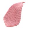 Yousheng Coral Velvet Plaid Texture Bath Towel Strong Water Absorption Fluffy Towel with Lanyard Design Easy To Clean Hand Towel