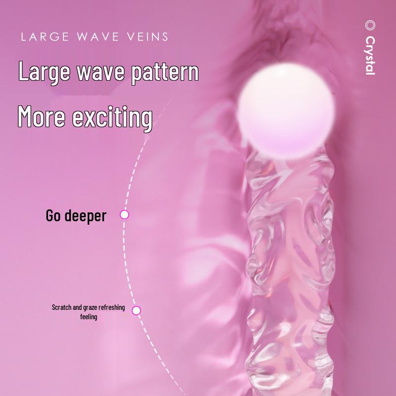 Румяна Кристальный Желе Прозрачная Корова Корова Кристальный Пенис Взрослый Интимная Игрушка
