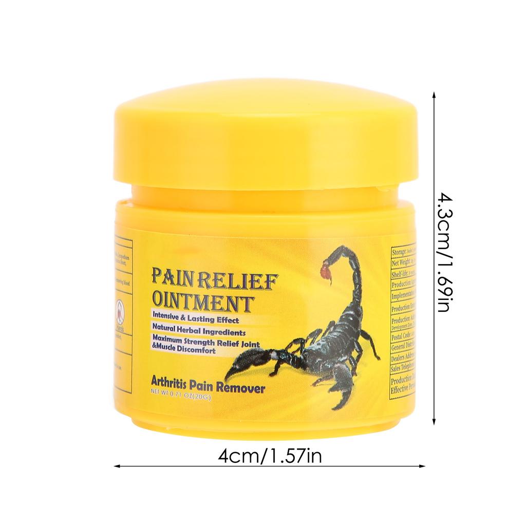 Мазь от боли в суставах Уменьшает артрит Растяжение мышц Обезболивающий крем для шеи, плеча, поясницы, ноги 0,71 унции