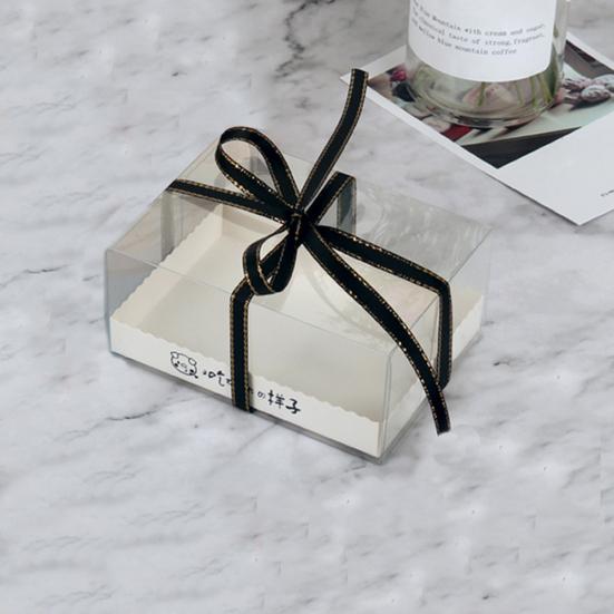 10 шт. портативные коробки для мусса, прозрачный контейнер для торта, пудинга, упаковка десерта