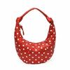 Женская сумка-полумесяц в горошек с уникальным изогнутым дизайном для моды и повседневного использования