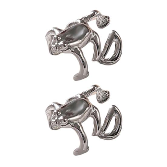 1/2/3 пары серег в форме лягушек, клипсы, сплав, гальваническое покрытие, ювелирные аксессуары