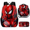 Spider-Man School Bag Lunch Bag Pencil Bag Elementary School Backpack Cartoon Peripheral Backpack Children's Bag Three-piece Set