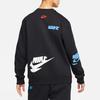 Nike Спортивная одежда Базовые толстовки Мужские Черный Круглый вырез Утепленная Обычный крой DM6876-010