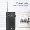 Full Band AM FM Radio Battery Powered Portable Pointer Radio 3.5mm AUX Compact Radios Player HIFI Telescopic Antenna for Elderly