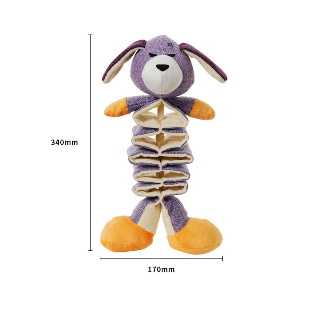 Multi-functional Rubber Dogs  Toy Interactive Companion Training Molar Chewing Resistant Doll Teeth Molar Stress Relief Props