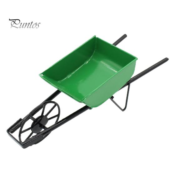 Кукольный домик, тележка с высокой детализацией, украшение, металлическая мини-тачка, сказочные садовые аксессуары для сцены, реквизит