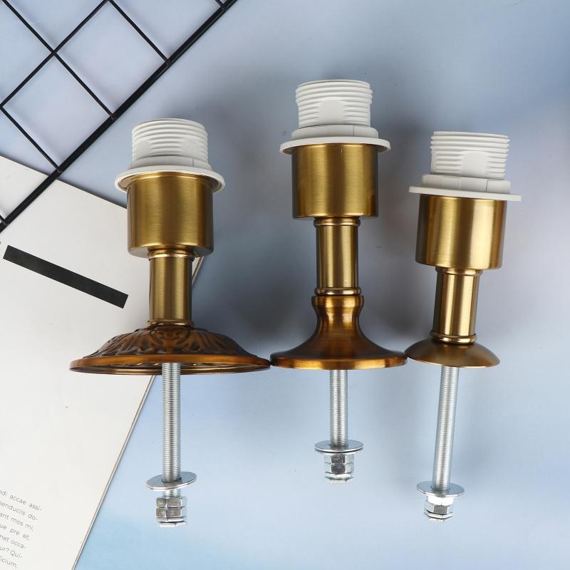 Новый 1 шт. Железный Металлический Держатель Настольной Лампы Фиксированное Основание E27 Резьбовое Отверстие для Лампы DIY Аксессуары для Освещения
