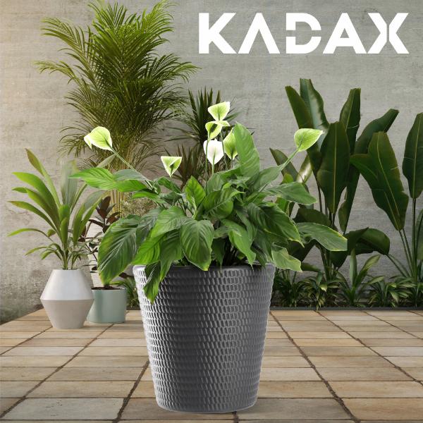 KADAX Кашпо Горшок Подставка для цветов Антрацит 30 см