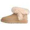 Classic Novelty Sheepskin Warm Comfortable Slip-On Snow Boots Women Boots Brown 1173832-SNDCS