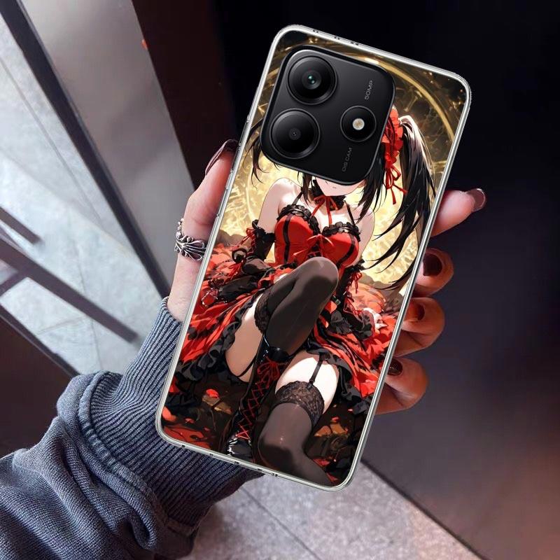 Чехол для телефона Date A Live Токисаки Куруми для Xiaomi Redmi Note 10 11 12 13 14 15 Pro Plus 11S 12S 14S 11T 11E 10S Мягкий ТПУ Задняя крышка