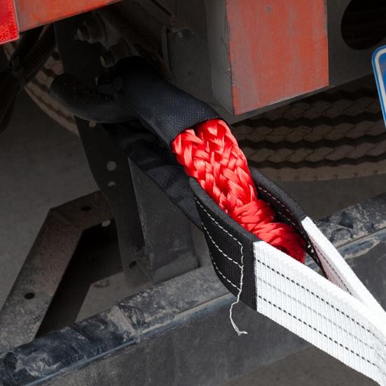 Synthetic Soft Shackle 56000 Lbs Breaking Strength 22" Length Shackle Rope Heavy Duty Tow Shackle for Off-Road Truck SUV