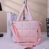 Women’s Large Quilted Crossbody Bag: Puffy Wallet & Makeup Shoulder Bag, Casual Style, Spacious Design
