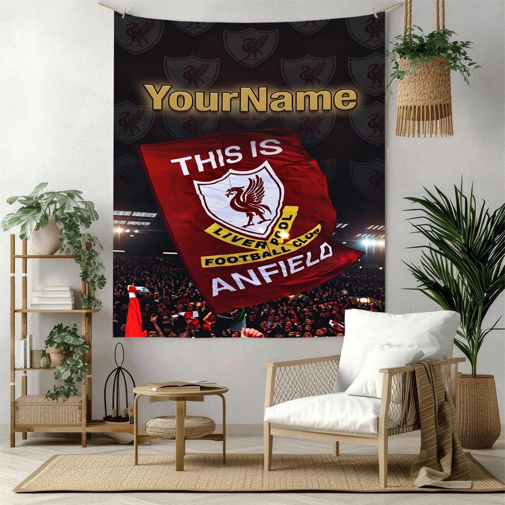 Liverpool Custom Your Name Wall Decor Tapestry Art For Pet Memorial Birthdaywedding Party Backdrop Family Gift