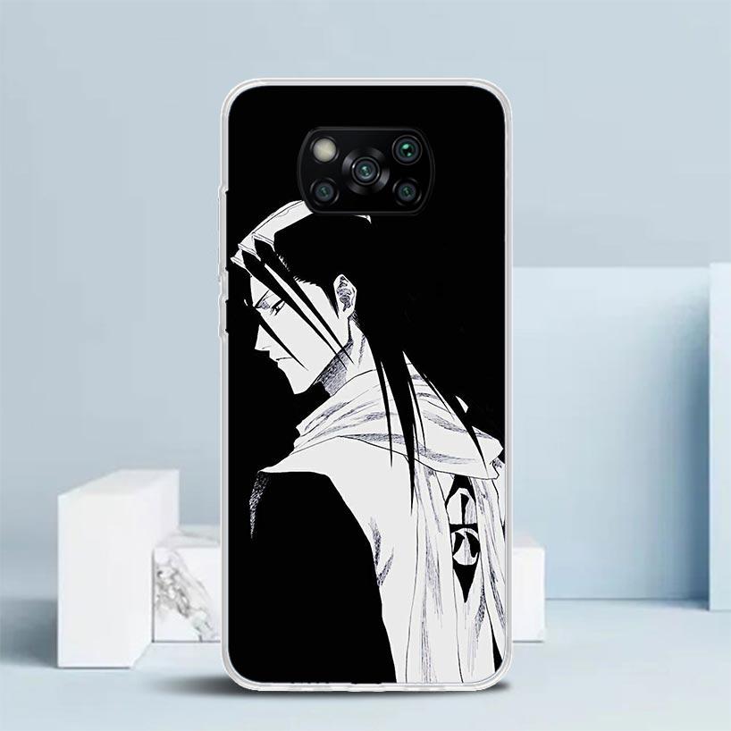 Блич Кучики Бьякуя Мягкий чехол для Xiaomi Poco F7 Ultra X7 X6 X5 Pro M7 Чехол для телефона Redmi 15 15C 13 13C 12 12C 10 10C Печать Sh