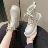Fashion Women's Boots 2025 Autumn/Winter New British Style Plush Fashion Thick Bottom Ankle Boots Lace Up Comfort Zipper Snow Boots