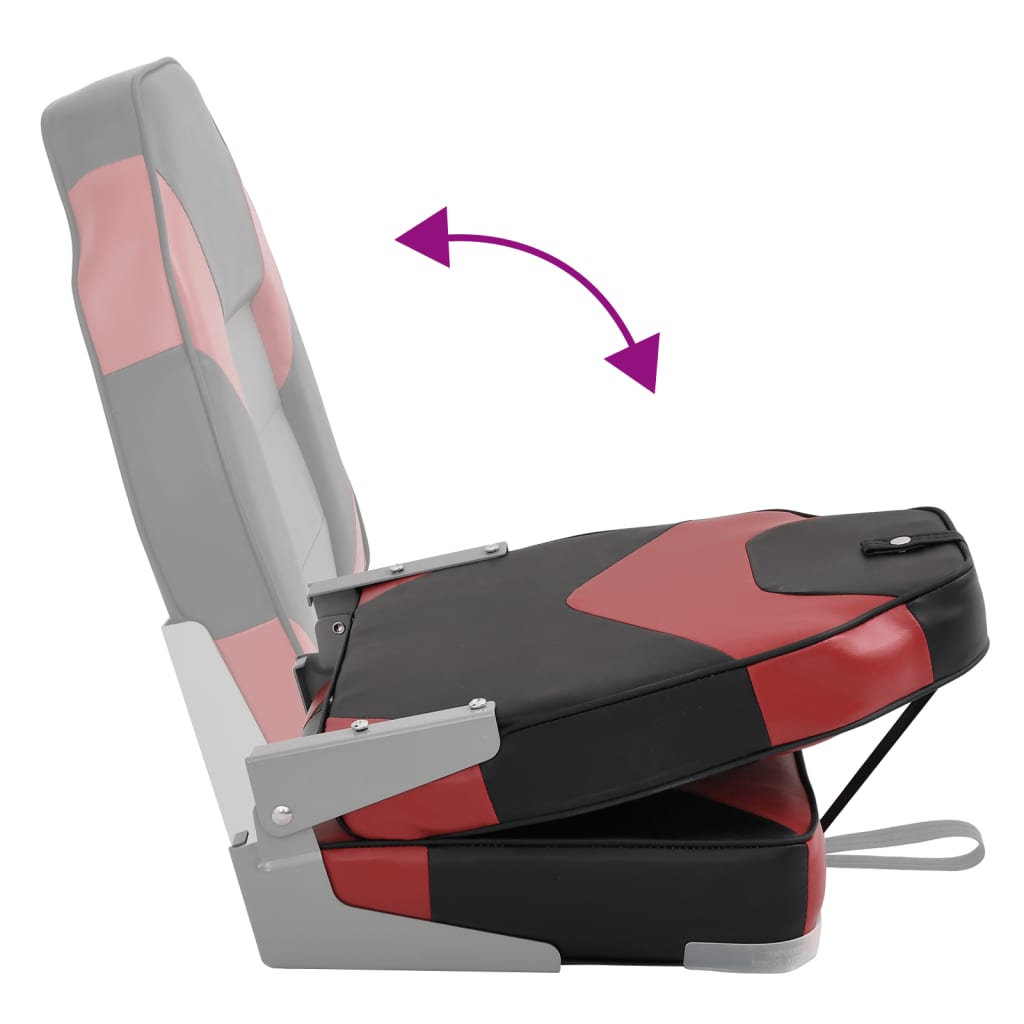 4 Piece Folding Boat Seat Set with High Backrest