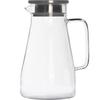 Modern Large Capacity Borosilicate Glass Cold Water Kettle with Flat Square Handle