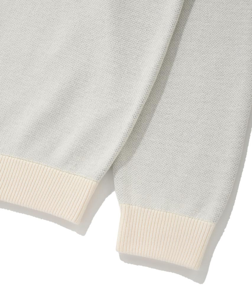 WACKY WILLY Typographic Jacquard Knit Cream
