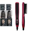 2025 Hair Tools Fast Heating Beard Straightening Mini Mens Hair Brush Electric Hot Comb less