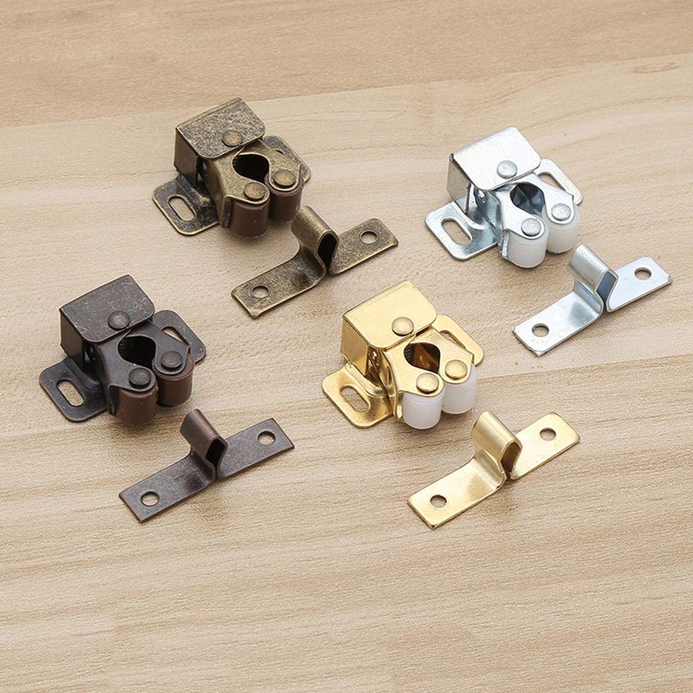 2SET Wardrobe Screws Hardware Magnet Closer Damper Buffer Cabinet Catches Door Stopper
