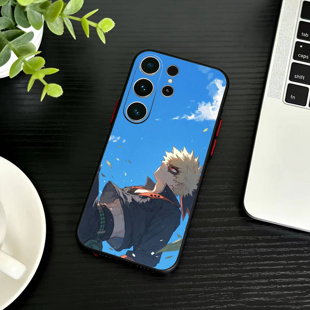 Чехол для телефона Katsuki Bakugo Hero Academia Для Samsung S26,S25,S24,S23,S22,S21,S20,Plus,Fe,Lite,Другие Черный Чехол