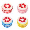 Kawaii Cake Медленнорастущие сжимаемые игрушки для снятия стресса для детей Мягкая игрушка для снятия стресса из искусственной кожи Имитация еды Сжимаемая игрушка для торта