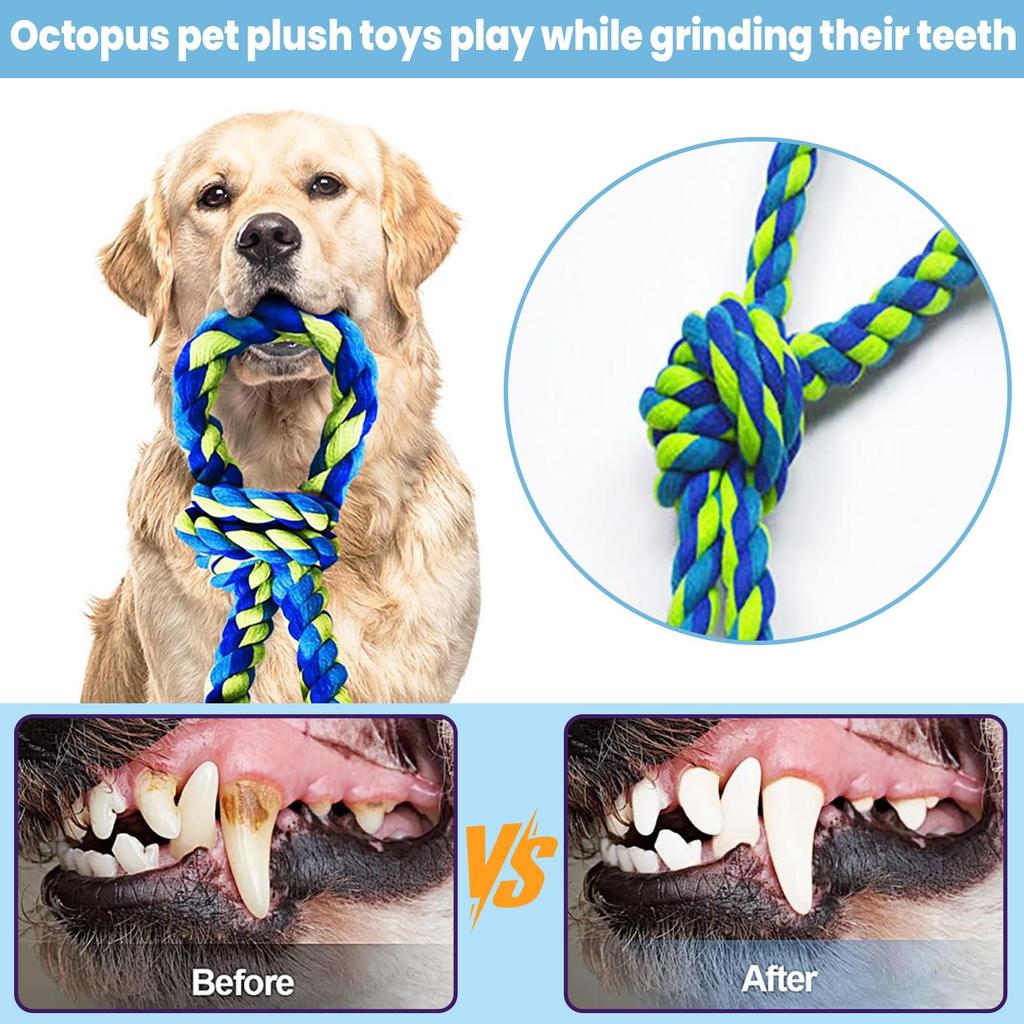 Тяжелая игрушка для собак, агрессивных любителей жевать – прочные жевательные игрушки для крупных собак, отлично подходят для перетягивания каната и чистки зубов