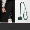 Comfortable Secure Phone Lanyard Anti-Drop Crossbody Neck Strap with Card Holder Solid Color Phone Case Strap for Travel Work