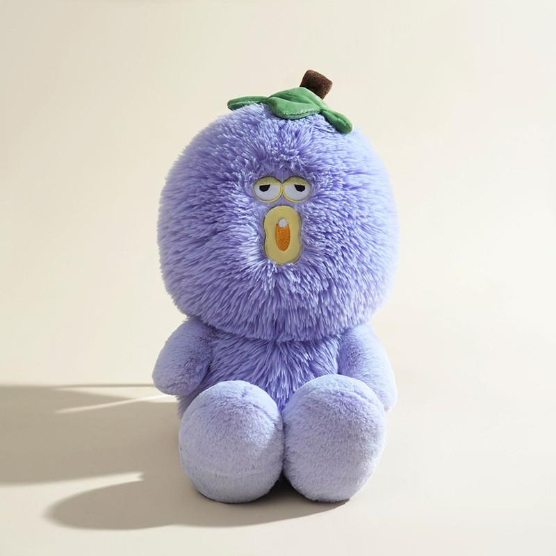 Plush Soft Monster Peach Fruit Toy With Pp Cotton For Bedroom Decor And Gifts
