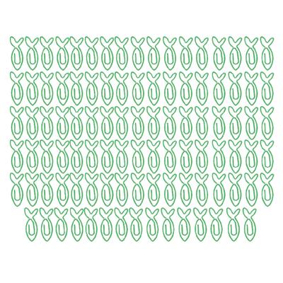 100 шт. Милые скрепки для офисной бумаги, набор, легкие, декоративные, красивой формы, зажим-скрепка для школы, рыбка