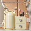 Высококачественный вращающийся органайзер для косметики и средств по уходу за кожей с пыленепроницаемыми ящиками