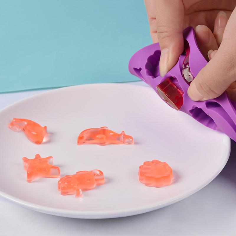 Многосекционная силиконовая форма для шоколада в виде морского животного, форма для выпечки желе, конфет, дельфинов, набор для декора тортов в виде морской звезды, подарочный поднос для льда