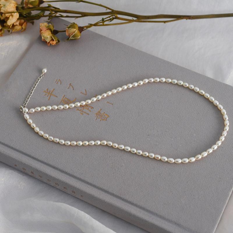 Ожерелье из натурального пресноводного жемчуга для женщин, красивые модные ювелирные изделия, подарки, винтажное корейское милое позолоченное колье-колье, 2021