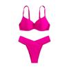 Женские бикини, однотонные купальники, сексуальные купальники, пляжная одежда, купальный костюм