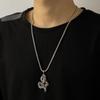 Steel Cuban Chain Hiphop Korean Clavicle Choker Dragon Pendant Man Chain Necklace Neck Jewelry