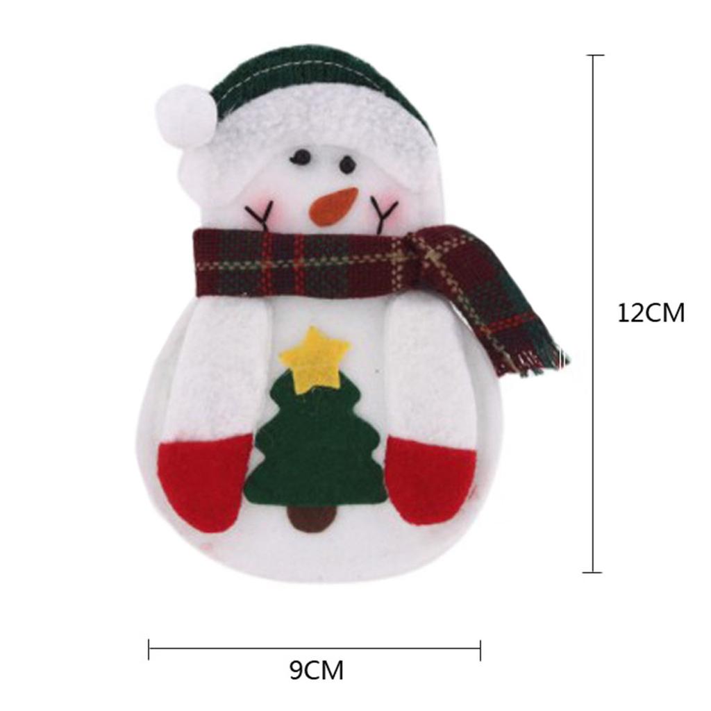 10 шт. рождественские держатели для серебра, набор милых ножей и вилок, сумки, кухонная посуда, карманы для Рождества, домашний ресторан, декор стола, орнамент