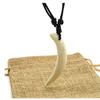 Men's Teeth Pendant Necklace Wild Boar Tusks Tribal Amulet