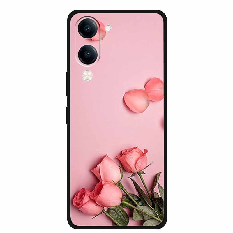 Чехол для Vivo iQOO Z10 Lite Силиконовый Черный ТПУ Funda Задняя крышка для iQOO Z10 Lite 5G I2409 Мягкий чехол Животное Coque IQOOZ10 Lite