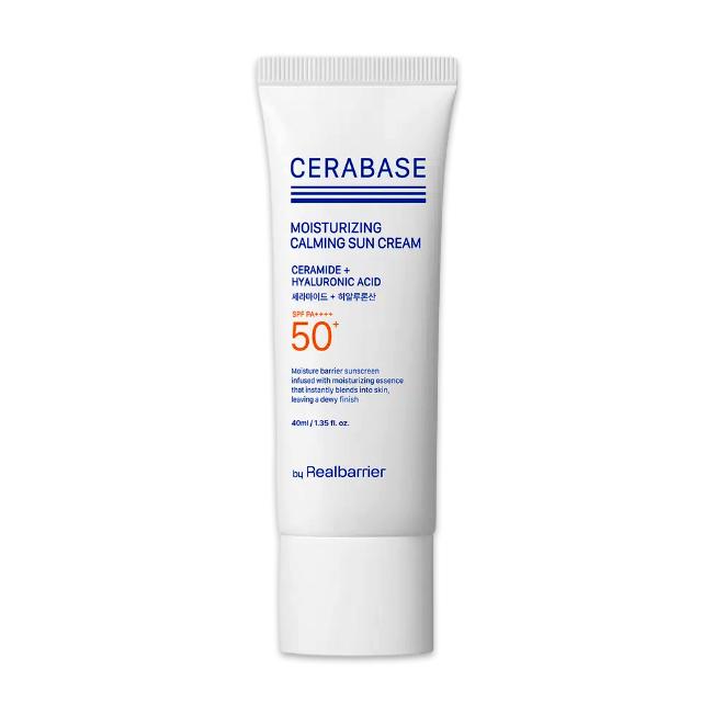 От Real Barrie Cerabase Увлажняющий успокаивающий солнцезащитный крем SPF50+ PA++++ 40 мл (3 варианта) - ДАЙСО