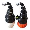 1 Pair Halloween Gnome Statue Ghost Skull Pumpkin Shape Resin Figure Festive Atmosphere Halloween Decoration