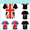 Vintage Union Jack Logo T-shirt Distressed Retro Style Graphic For British Culture Lovers