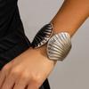Europe American Style Shell Open Bangle Minority Design Exaggerated Bracelet Cuff Bangles  Gift