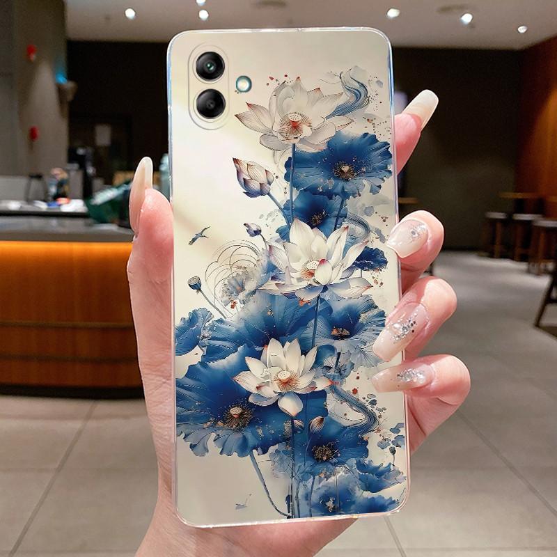 Чехол для Samsung A05 A04 A04E A03 Задняя крышка для Samsung Galaxy A05 Прозрачный Роскошный Дракон Милый Крутой Чехол для Телефона Мальчиков Девочек