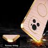 For Honor Magic6 5G Phone Case Carbon Fiber Textured Electroplated TPU Back Cover