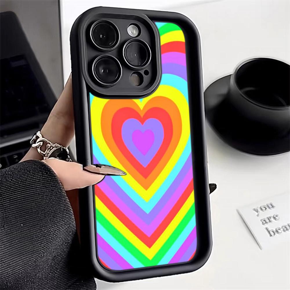 Ae93 Rainbow Art Design Защитные чехлы для телефонов для iPhone 13 14 15 Pro Max XR infinix Hot 40i 30i Tecno Camon 30 20 Pro Angel Eyes Задняя крышка из ТПУ
